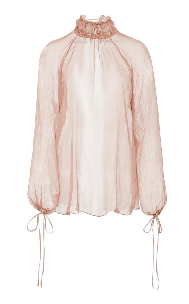 Juan Carlos Obando Split Back High Neck Top Size: 10
