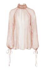 Juan Carlos Obando Split Back High Neck Top Size: 10