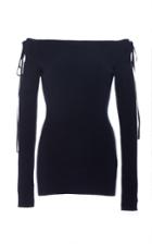 Adeam Ribbed Off-the-shoulder Top