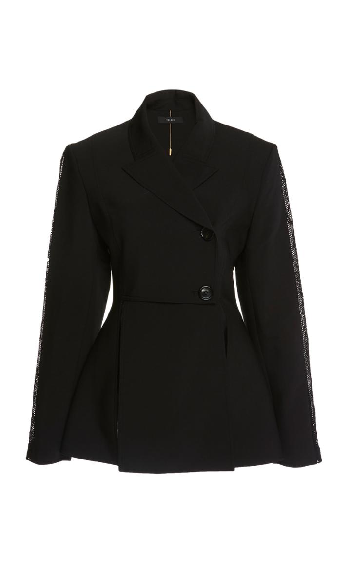 Ellery Presedente Wool-blend Asymmetric Jacket