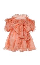 Moda Operandi Giambattista Valli Off-the-shoulder Ruffled Chiffon Mini Dress Size: 4