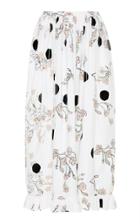 Isa Arfen Ruffle Trim Billow Skirt