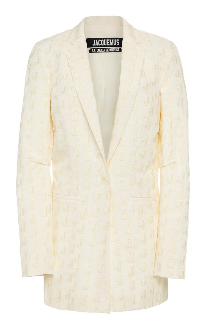 Jacquemus La Veste Bergamo Cotton-twill Jacket Size: 34