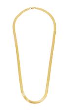Fallon Gold-plated Herringbone Necklace