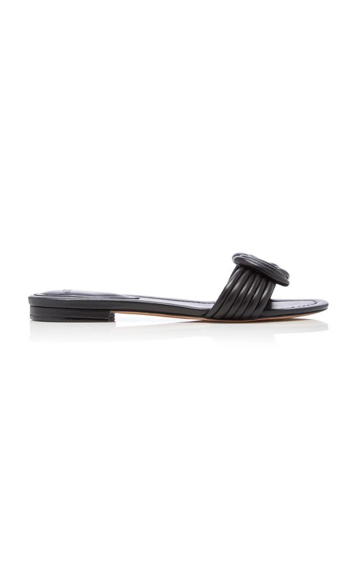 Alexandre Birman Vicky Flat Leather Sandals