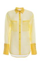 Genny Sheer Button Down Shirt