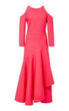 Temperley London Mercury Plain Ruffle Dress