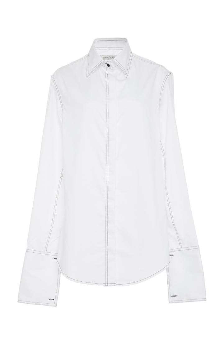 Anna Quan Marley Cropped Button Up Shirt
