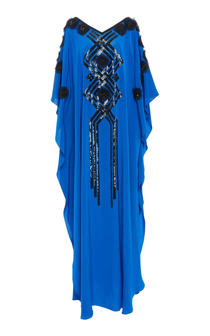 Joanna Mastroianni Embroidered Diamond Caftan