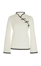Madeleine Thompson Castor Two-tone Cashmere Top Size: M