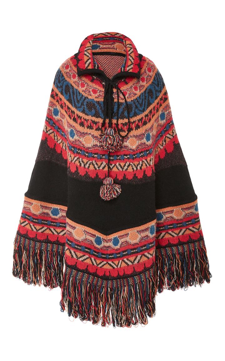 Talitha Massai Intarsia Poncho