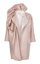 Maticevski Wilderness Satin Ruffle Coat