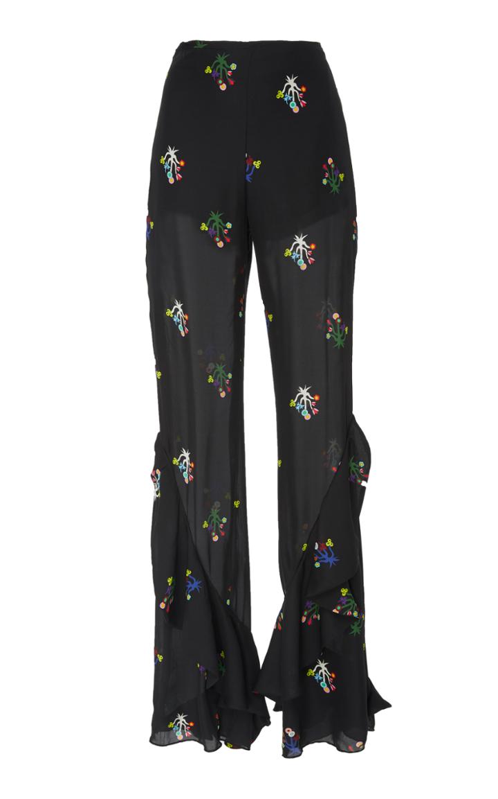 Cynthia Rowley Siren Printed Silk Pant