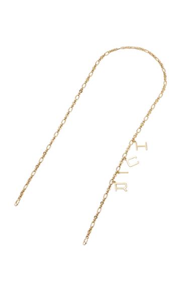 Alessandra Rich X Linda Farrow Acetate Round Chain Sunglasses