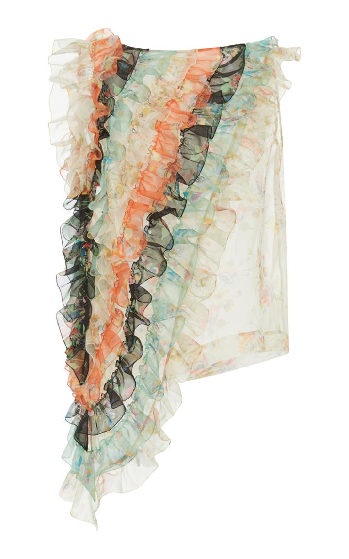 Christopher Kane Ruffle Archive Floral Top
