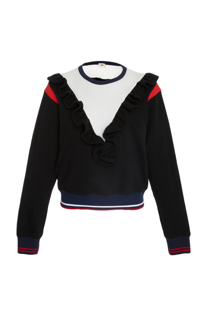 Warm Ruffled L'sweatshirt