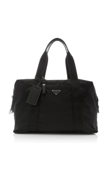 Prada Leather-trimmed Nylon Duffle Bag