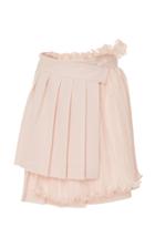 Adeam Pleated Mini Wrap Skirt