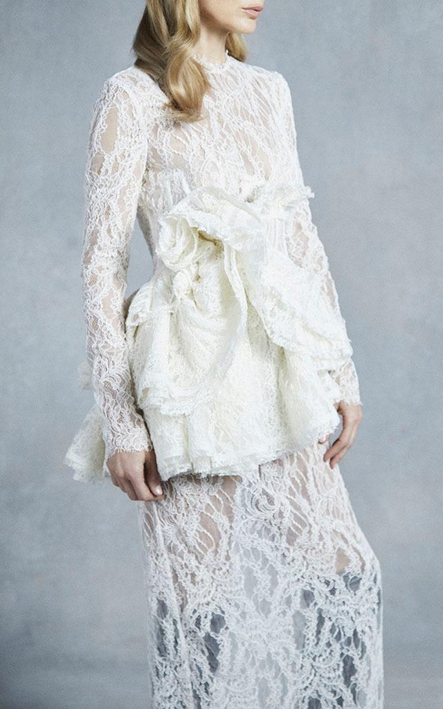 Brock Collection Duma Floral Corded Lace Dress