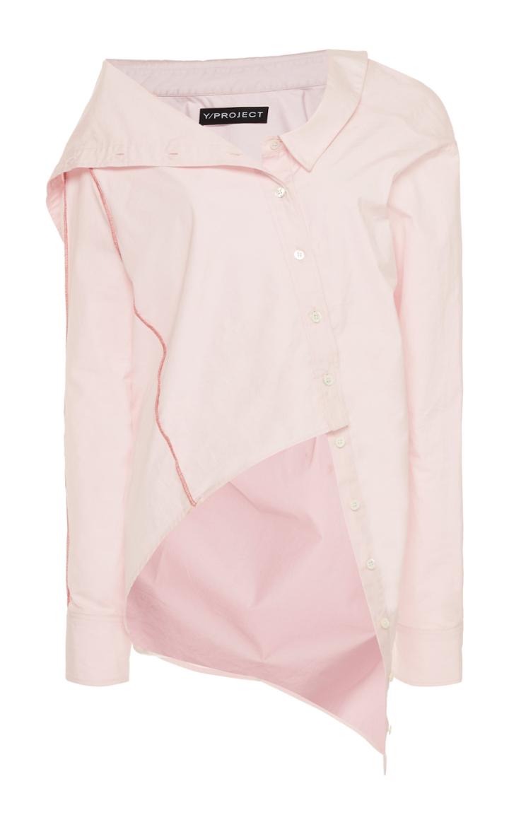 Moda Operandi Y/project Draped Button-detailed Top Size: 36