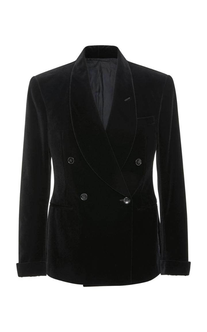Ralph Lauren Double-breasted Velvet Blazer