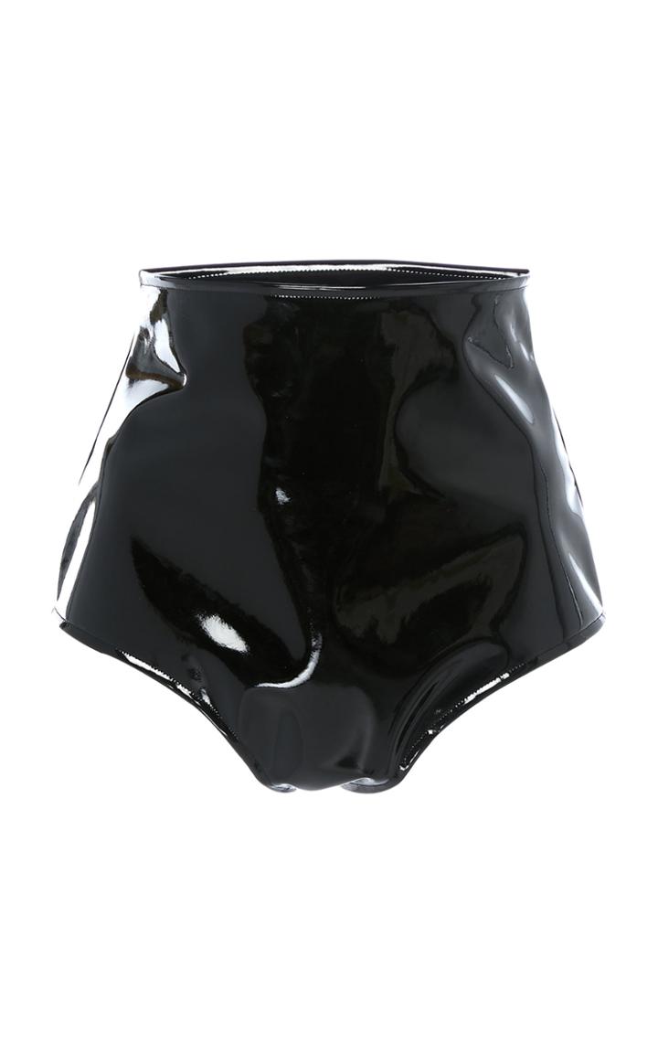Alessandra Rich Vinyl Hot Pants