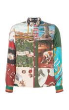 Moda Operandi Amiri Souvenir Patchwork Printed Long Sleeves Shirt