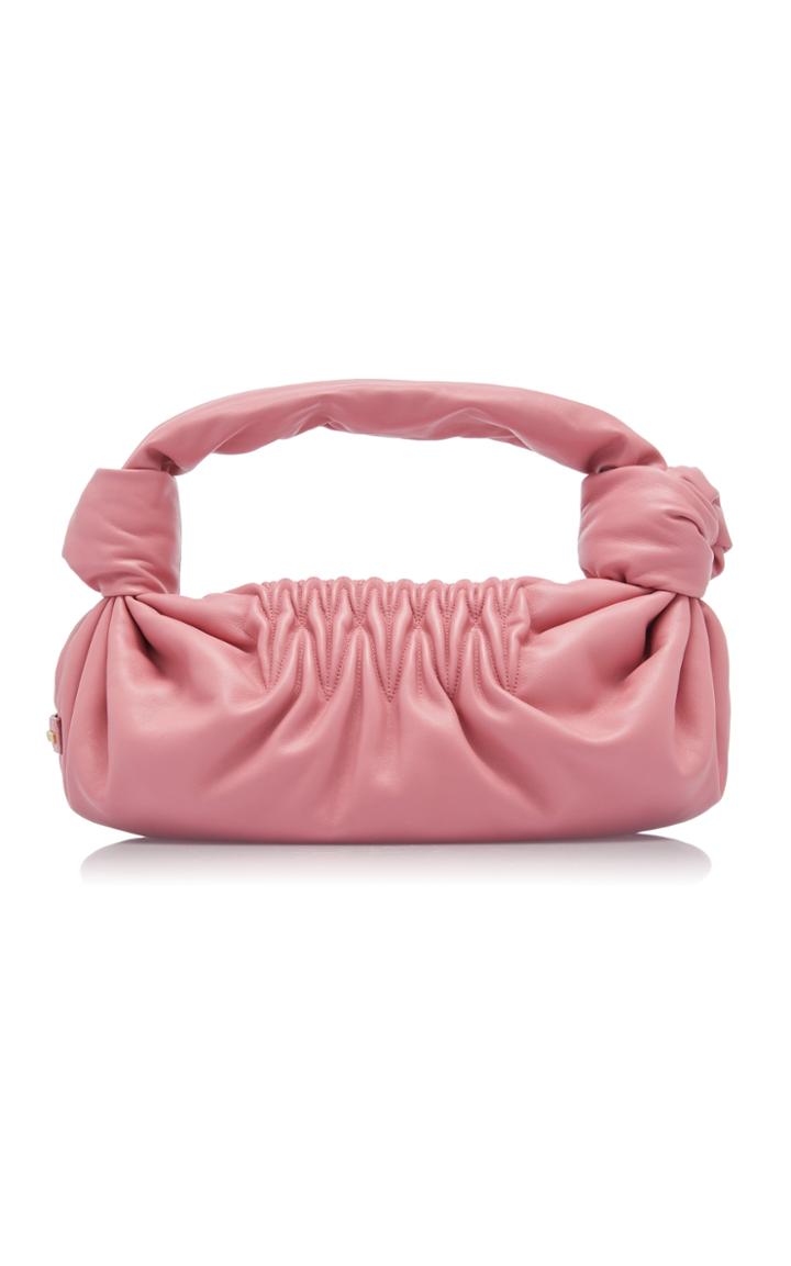 Miu Miu Knotted Leather Shoulder Bag