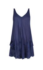 Moda Operandi Juliet Dunn Embroidered Washed Cotton Mini Dress