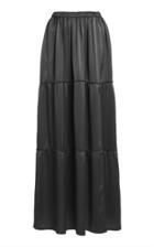 Sablyn Lucas Tiered Silk Skirt