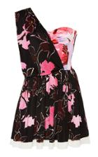 Moda Operandi Peter Pilotto Asymmetric Printed Jersey Corset Dress Size: 6