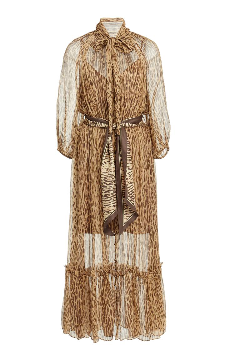 Zimmermann Espionage Neck Tie Dress