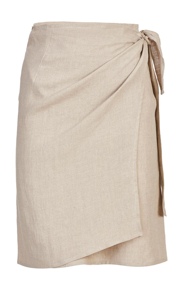 Giuliva Heritage Collection Linen Wrap Skirt