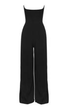 Moda Operandi Alex Perry Slaine Satin Crepe Strapless Jumpsuit