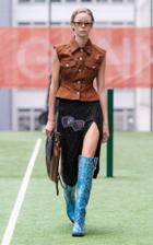Ganni Beads Split Thigh Midi Skirt