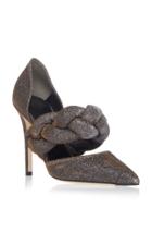 Marco De Vincenzo Glitter Braided Pump