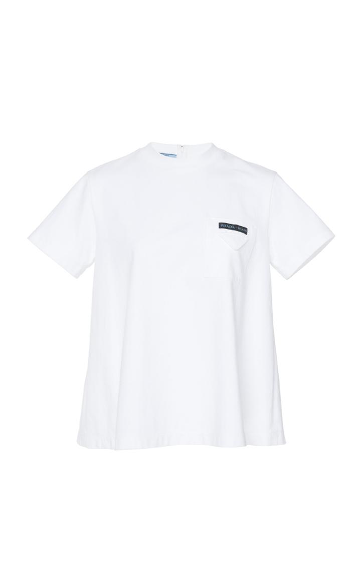 Prada Printed Cotton-jersey T-shirt