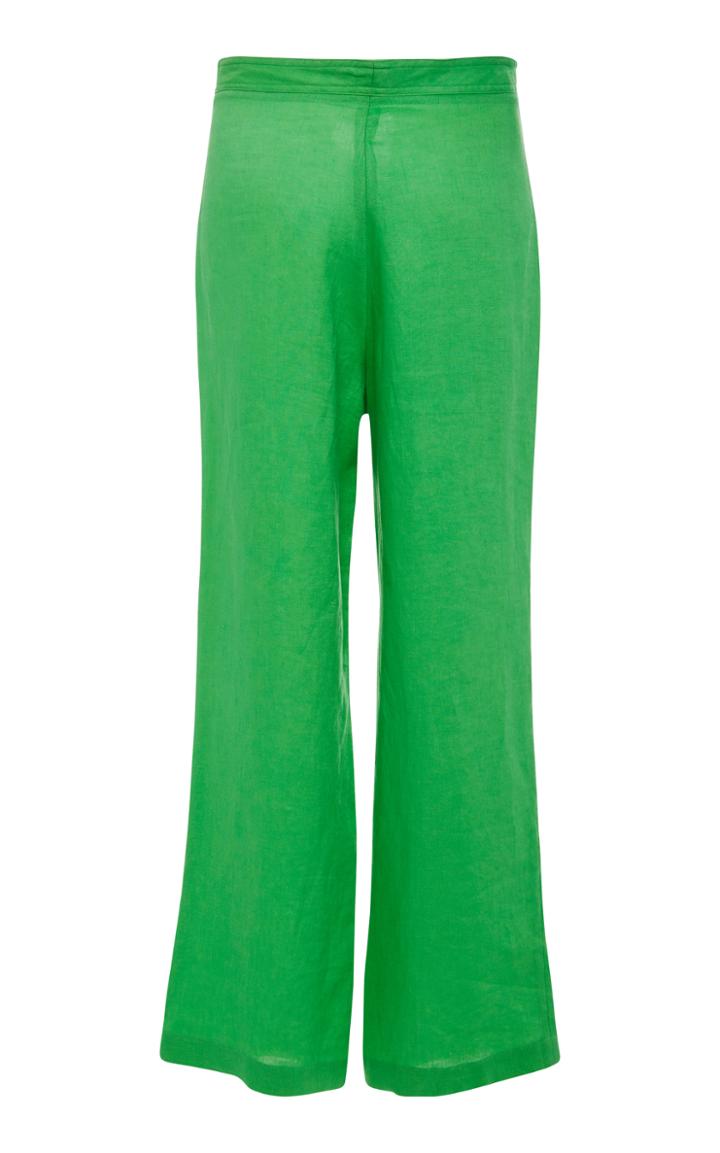 Mara Hoffman Cropped Straight-leg Linen Pants