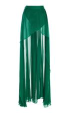 Elie Saab Long Skirt With Short Front Panel