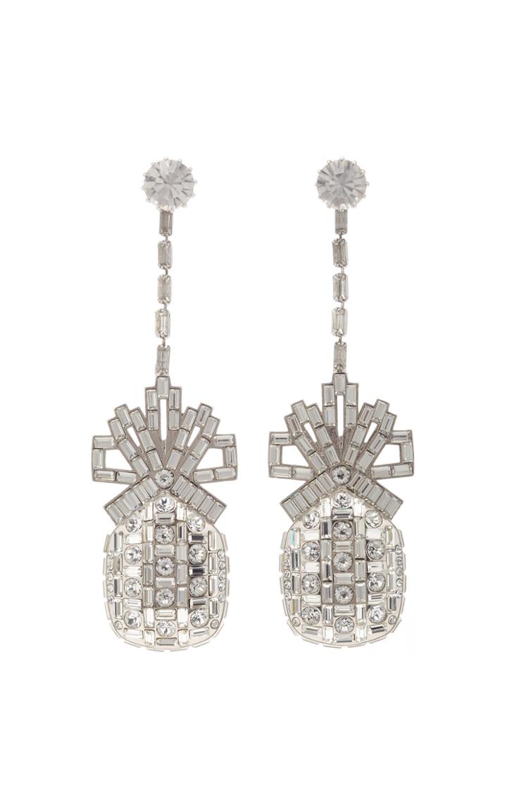 Brandon Maxwell Pineapple Drop Earring