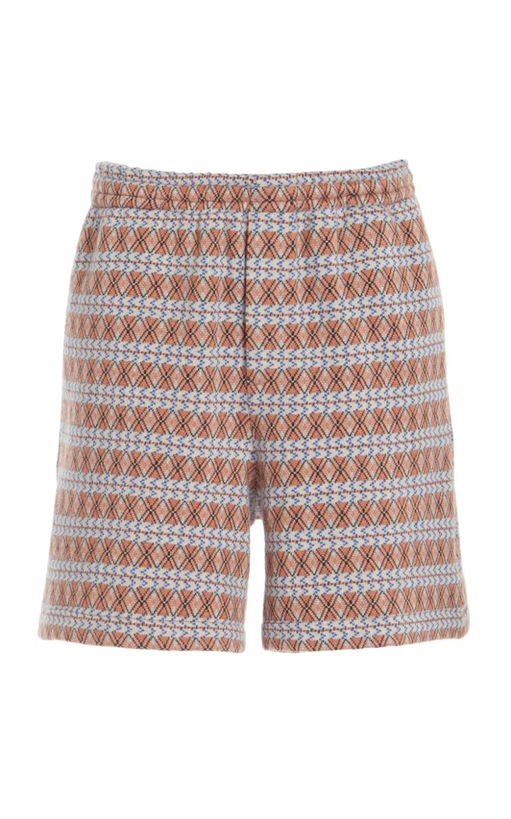 Moda Operandi Bode Diamond Stripe Rugby Shorts
