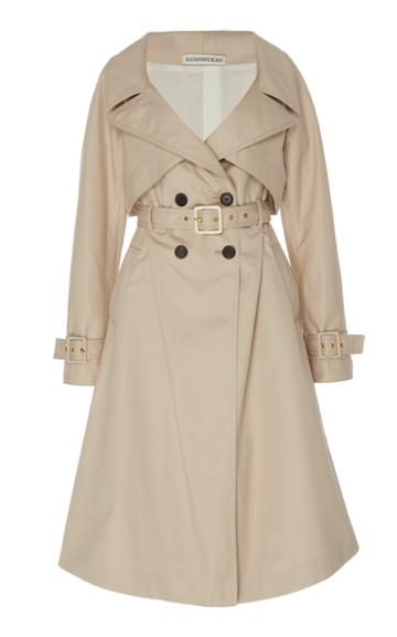 Alexandre Blanc Oversized Gabardine Trench Coat