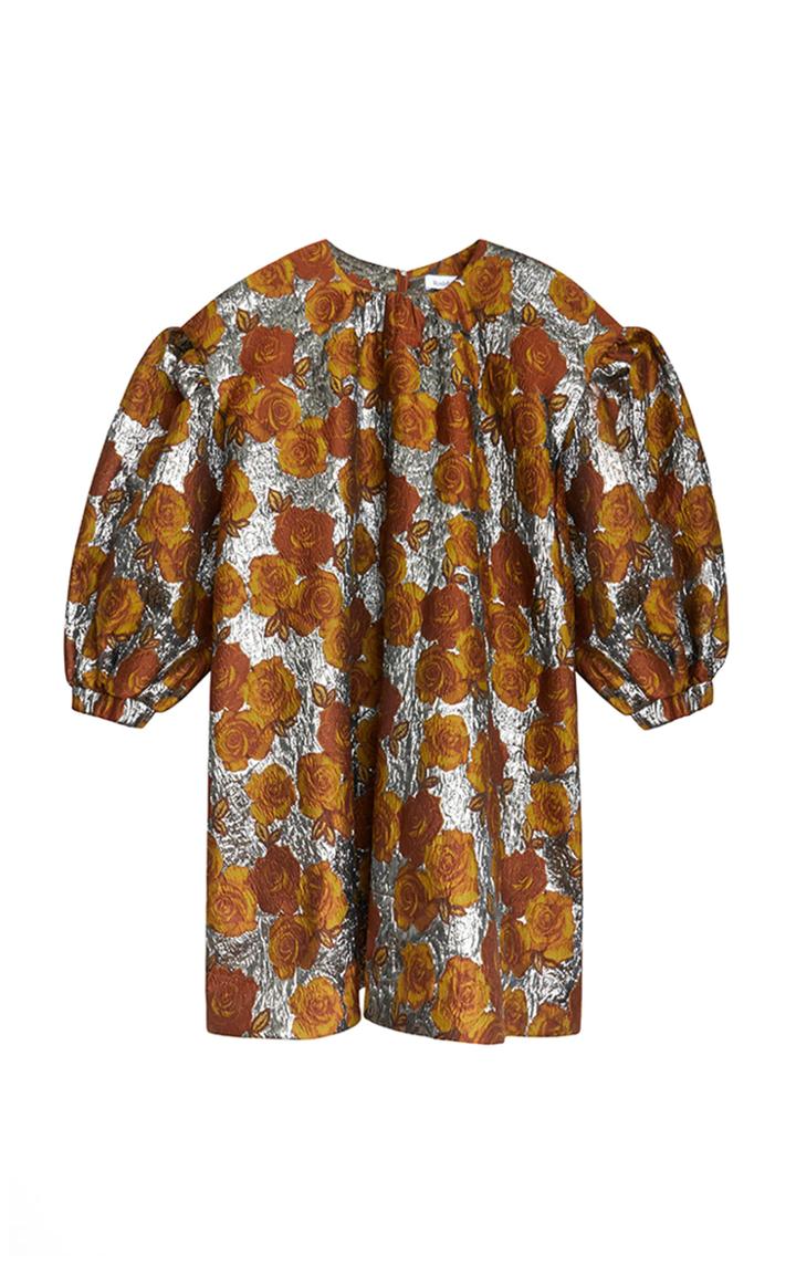 Moda Operandi Rodebjer Polina Metallic Floral Brocade Mini Dress