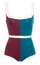 Laura Urbinati Tri-color One-piece Swimsuit