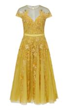 Zuhair Murad Tiar Embroidered Silk-blend Tulle Midi Dress