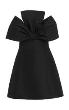 Moda Operandi Carolina Herrera Dramatic Bow Silk Faille Mini Dress
