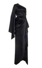Moda Operandi Redemption Stretch Silk Satin One-shoulder Maxi Dress