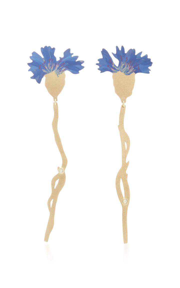 Christopher Thompson Royds Cornflower Drop Earrings
