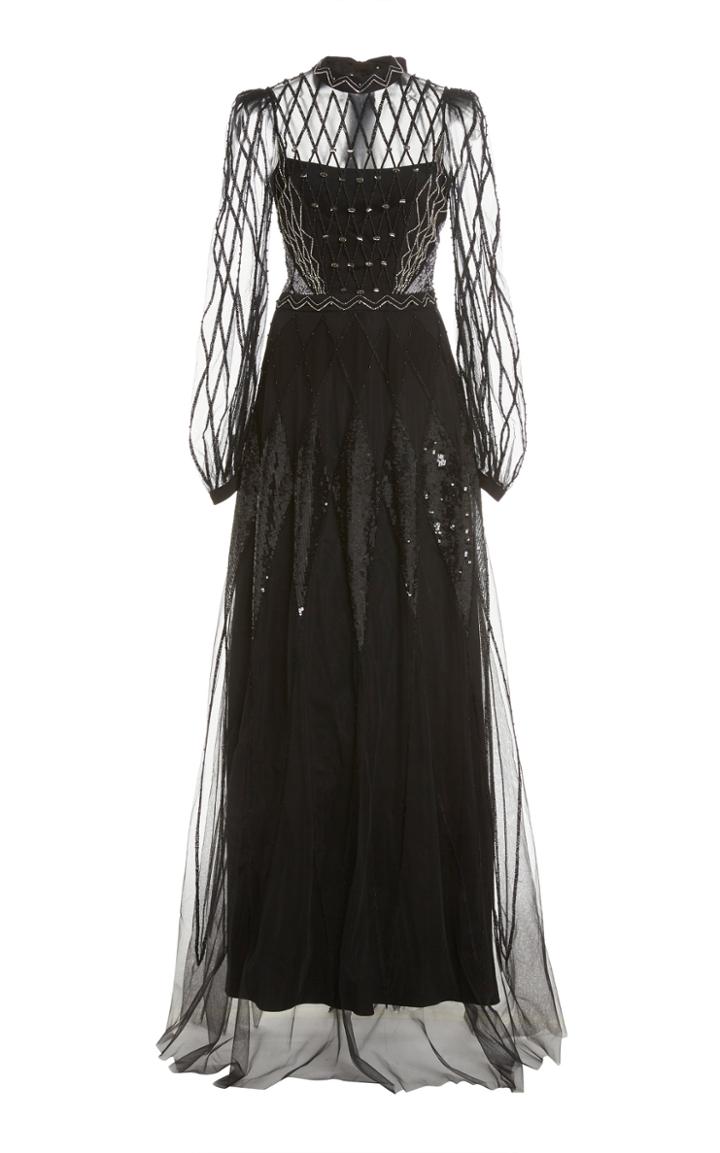 Moda Operandi Temperley London Gene Beaded Tulle Gown