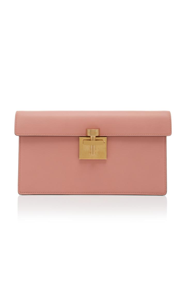 Oscar De La Renta Leather Clutch